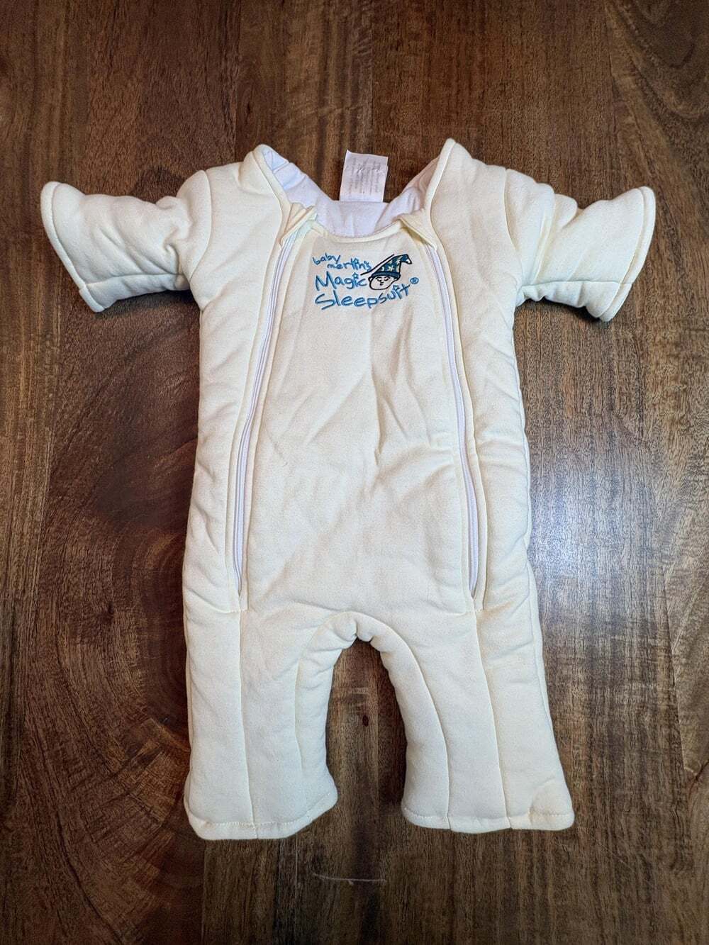 Baby Merlin's Magic Sleepsuit Baby 3-6 Months Yellow Cotton Swaddle Transition